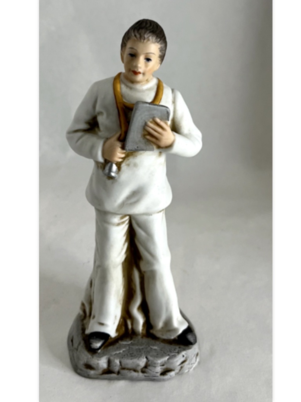 Vintage RARE AYERST Promotional Figurine Medical Physician Holding Chart